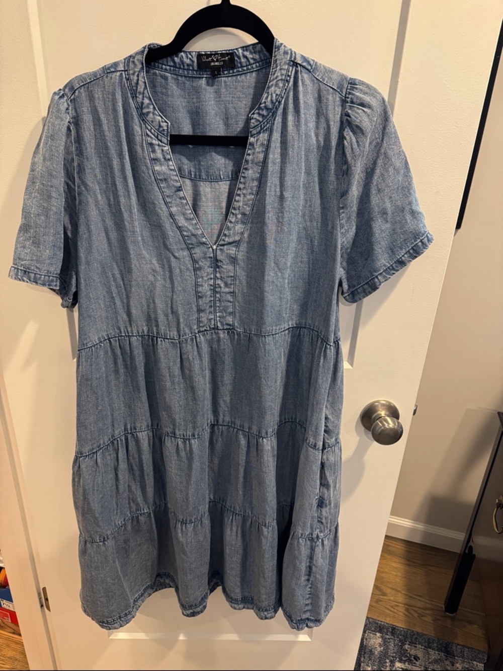 Velvet Heart Light Blue Denim Tunic Dress